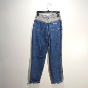Vintage Jordache Two Tone Jeans Jrs 9 26W